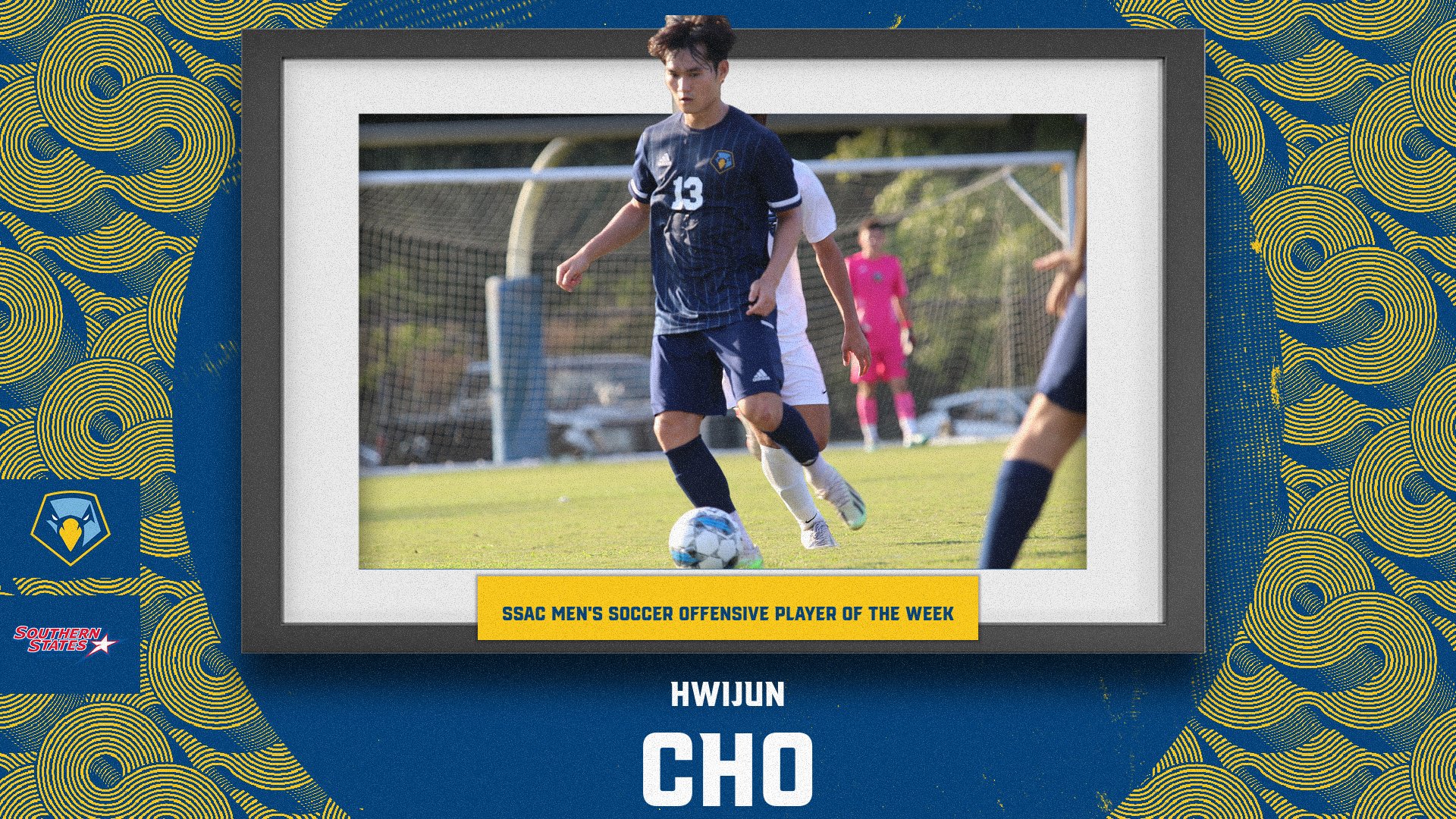 Hwijun Cho earns SSAC Men&rsquo;s Soccer Offensive Player of the Week