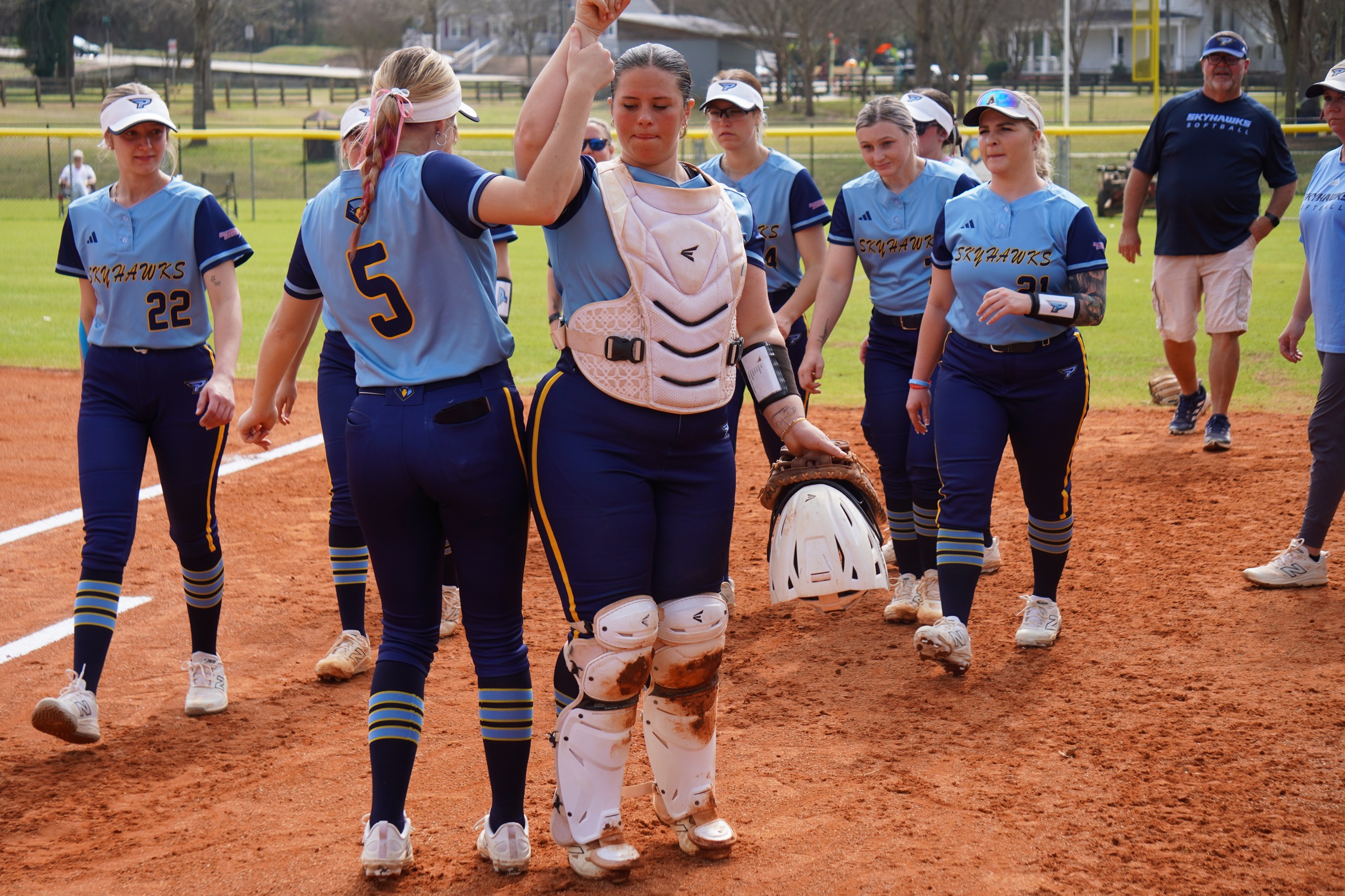 Skyhawks Take One of Two Games Against Blue Mountain Christian